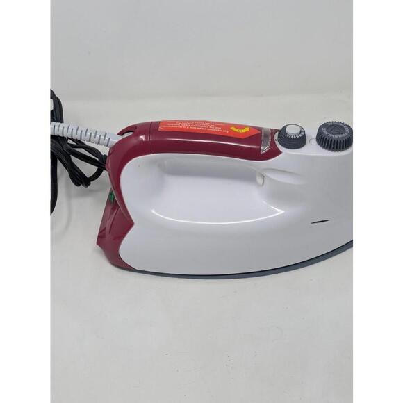 Euro Steam Evolution Iron Model 6399/3 Built In Boiler White Red | TESTED - Picture 2 of 6